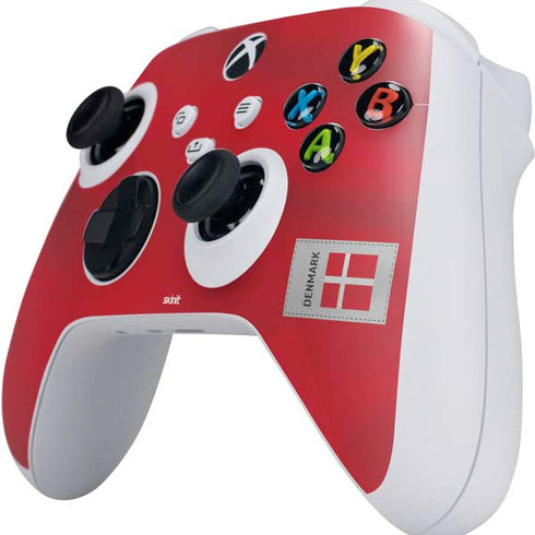 Denmark Soccer Flag Xbox Series S Controller Skin